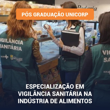 Especialização em Vigilância Sanitária na Indústria de Alimentos